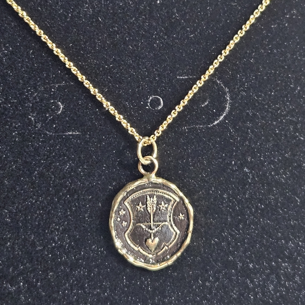 Pyrrha Gold Talisman Necklace And Chain